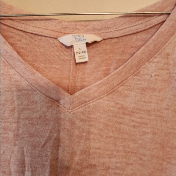 Time and tru pink blouse size womens large oversized - Picture 3 of 3